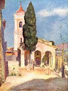 Pierre-Auguste Renoir Kirche in Cagnes oil on canvas